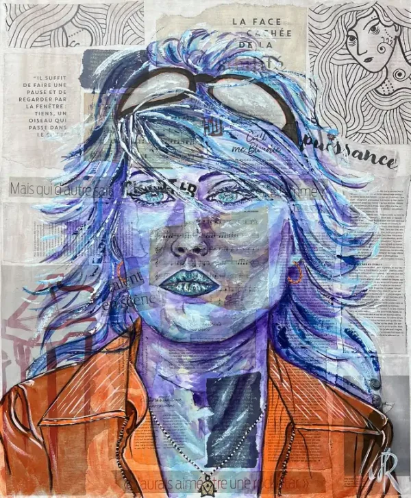 Blondie-Portrait de Deborah Harry, par l'artiste française Aimère